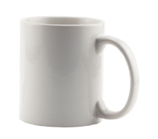 11oz White Rhinocoat Mugs