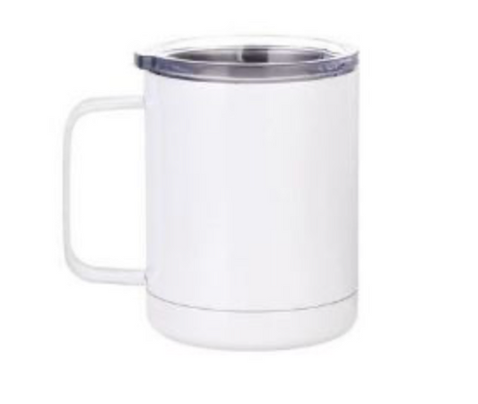 10oz SS Coffee Cup White Be the first to review this product 10oz. For sublimation, Laser printer, or vinyl decoration. Hand wash only. Comes individually boxed.