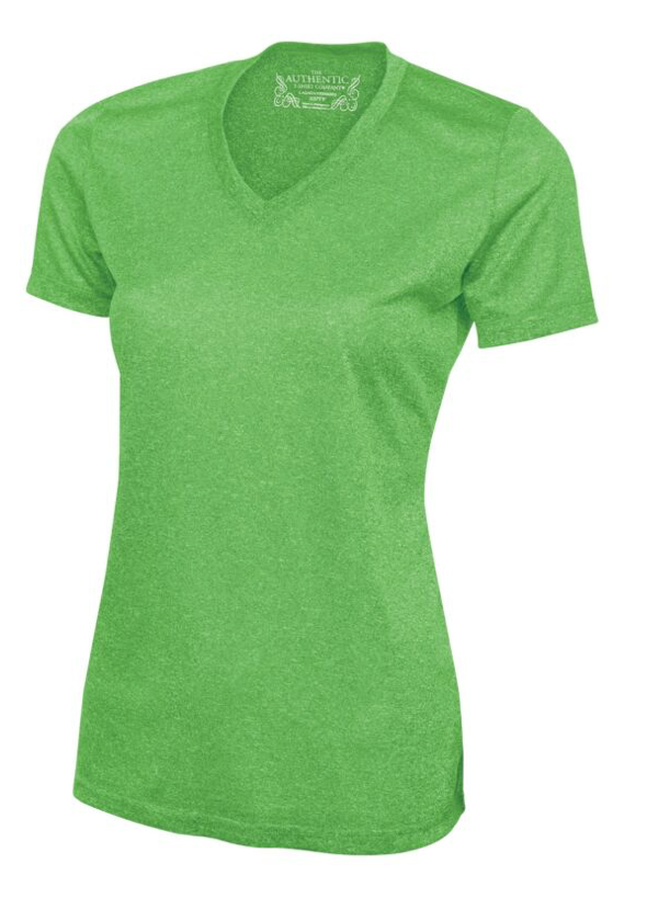 ATC™ PRO TEAM HEATHER ProFORMANCE V-NECK LADIES' TEE. L3517