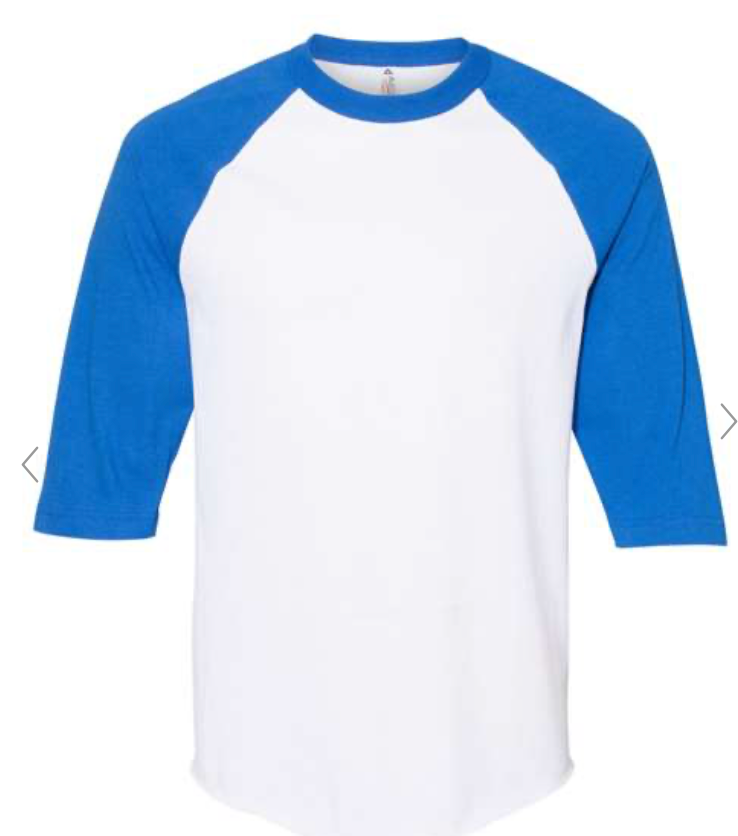M&O - Raglan Three-Quarter Sleeve Baseball T-Shirt - 5540