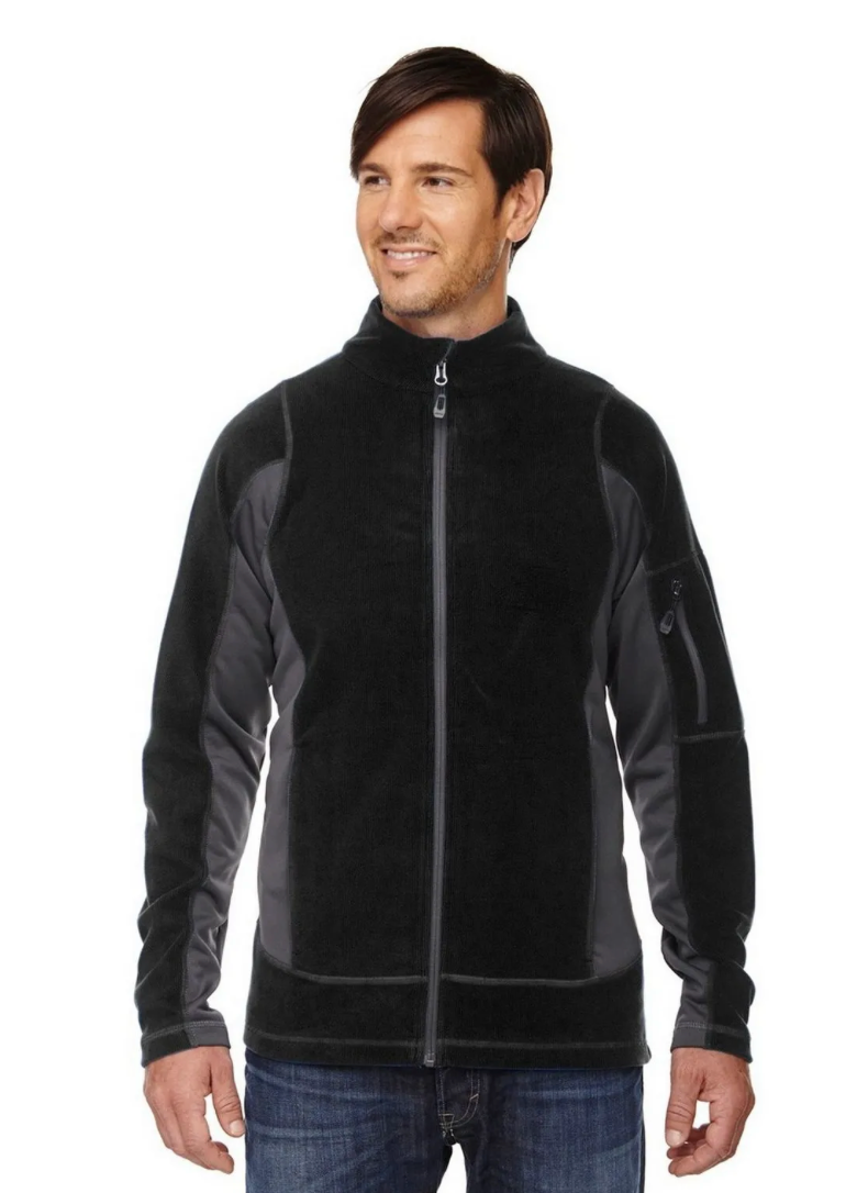 North End 88198 Men's Generate Textured Fleece Jacket