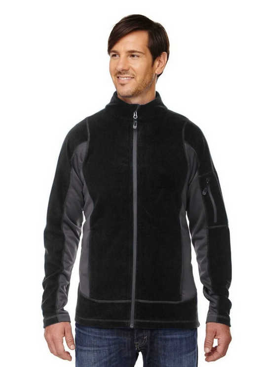 North End 88198 Men's Generate Textured Fleece Jacket