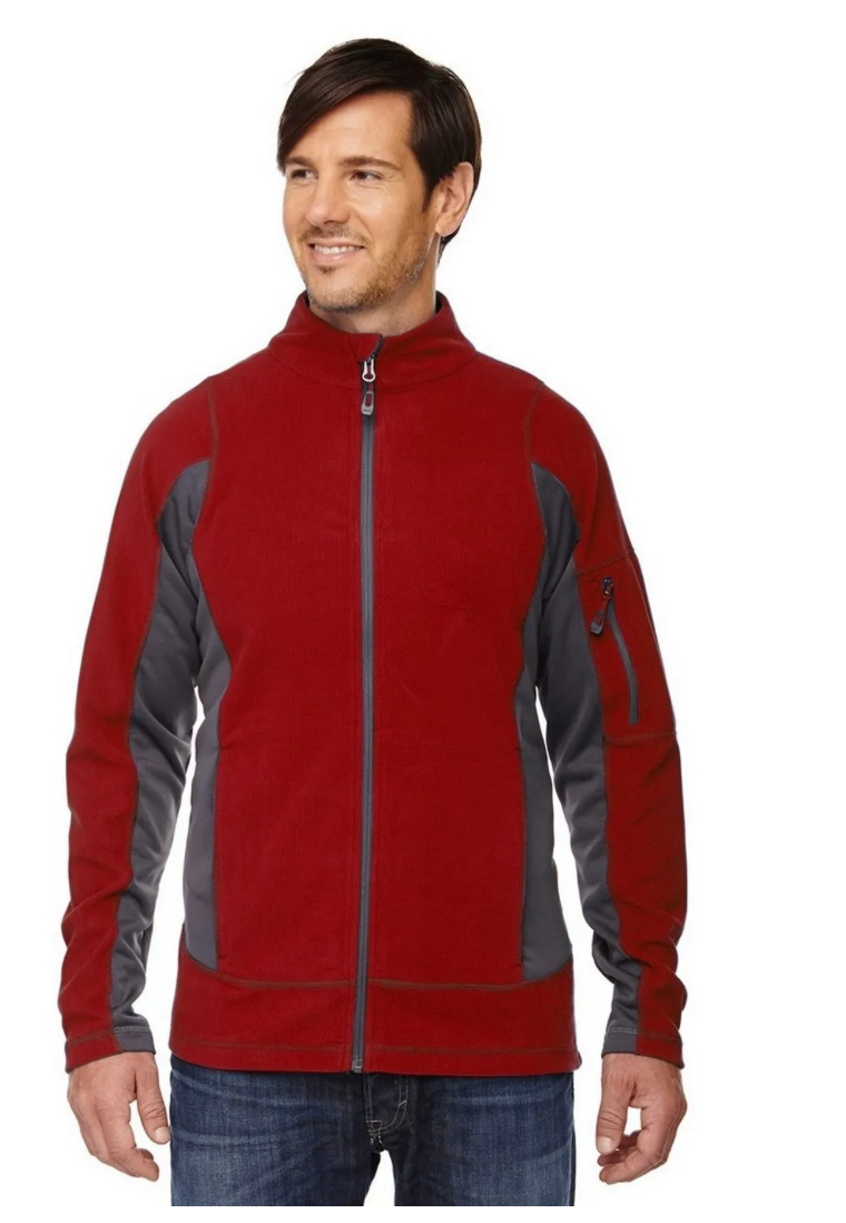 North End 88198 Men's Generate Textured Fleece Jacket